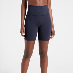 Athleta Navy Biker Shorts